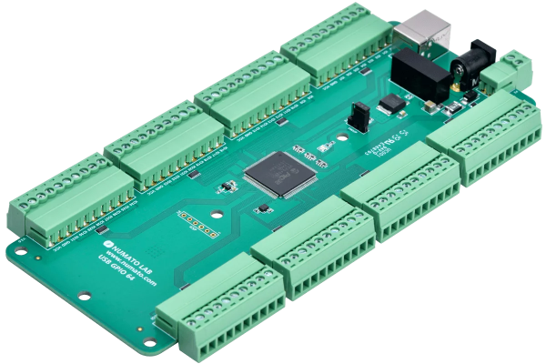 64 Channel USB GPIO Module With Analog Inputs