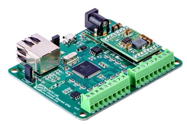 16 Channel Ethernet GPIO Module With Analog Inputs